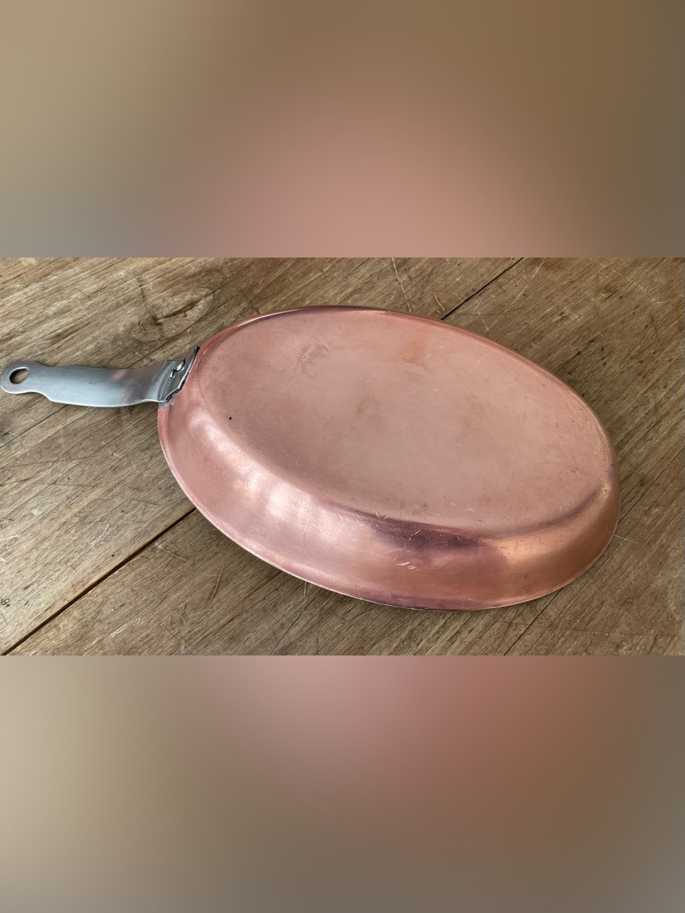 1955 Scavullo Legions Utensils 10" Copper Clad Fry Pan